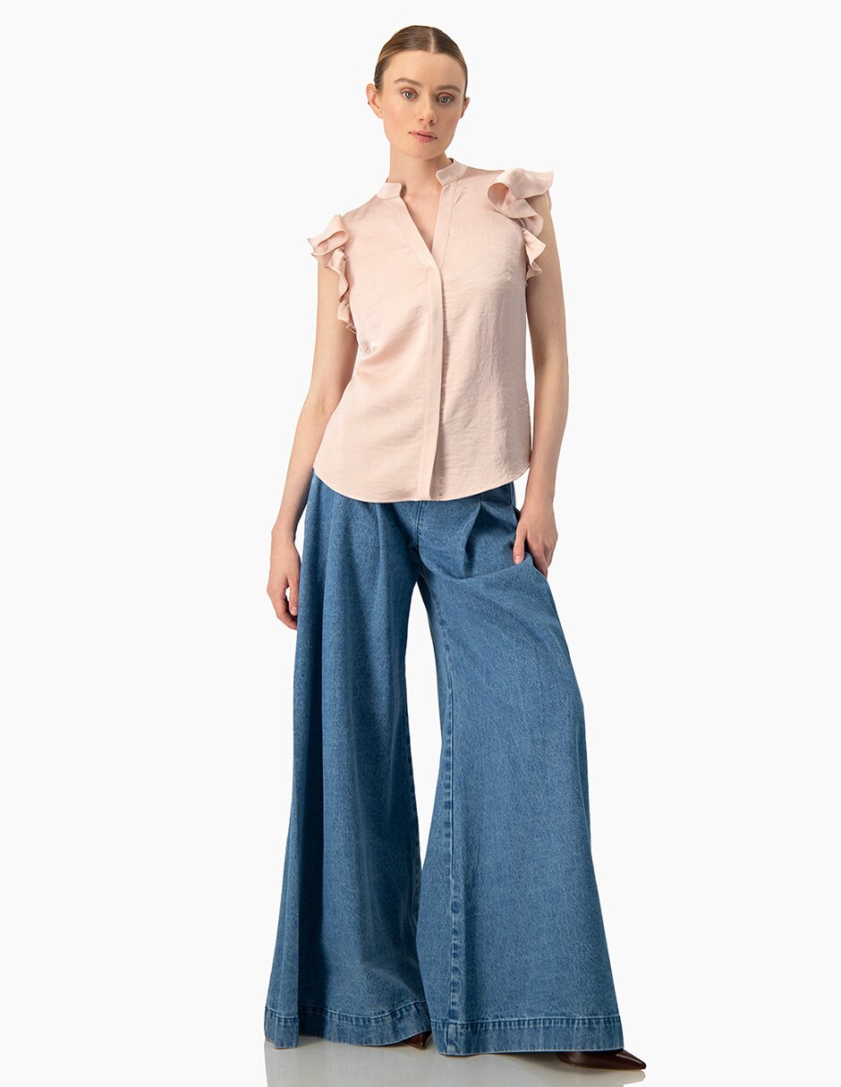 Blusa sin manga para mujer 4