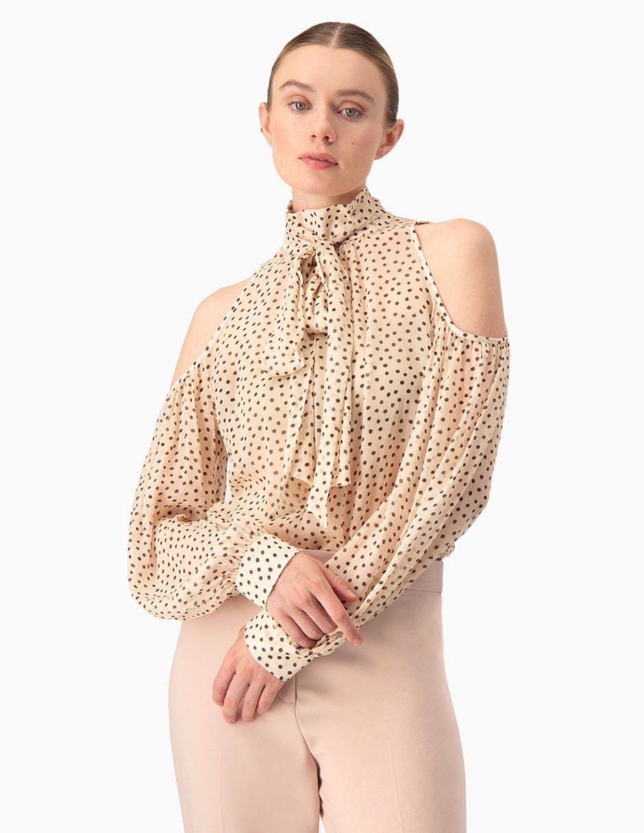Blusa manga larga para mujer