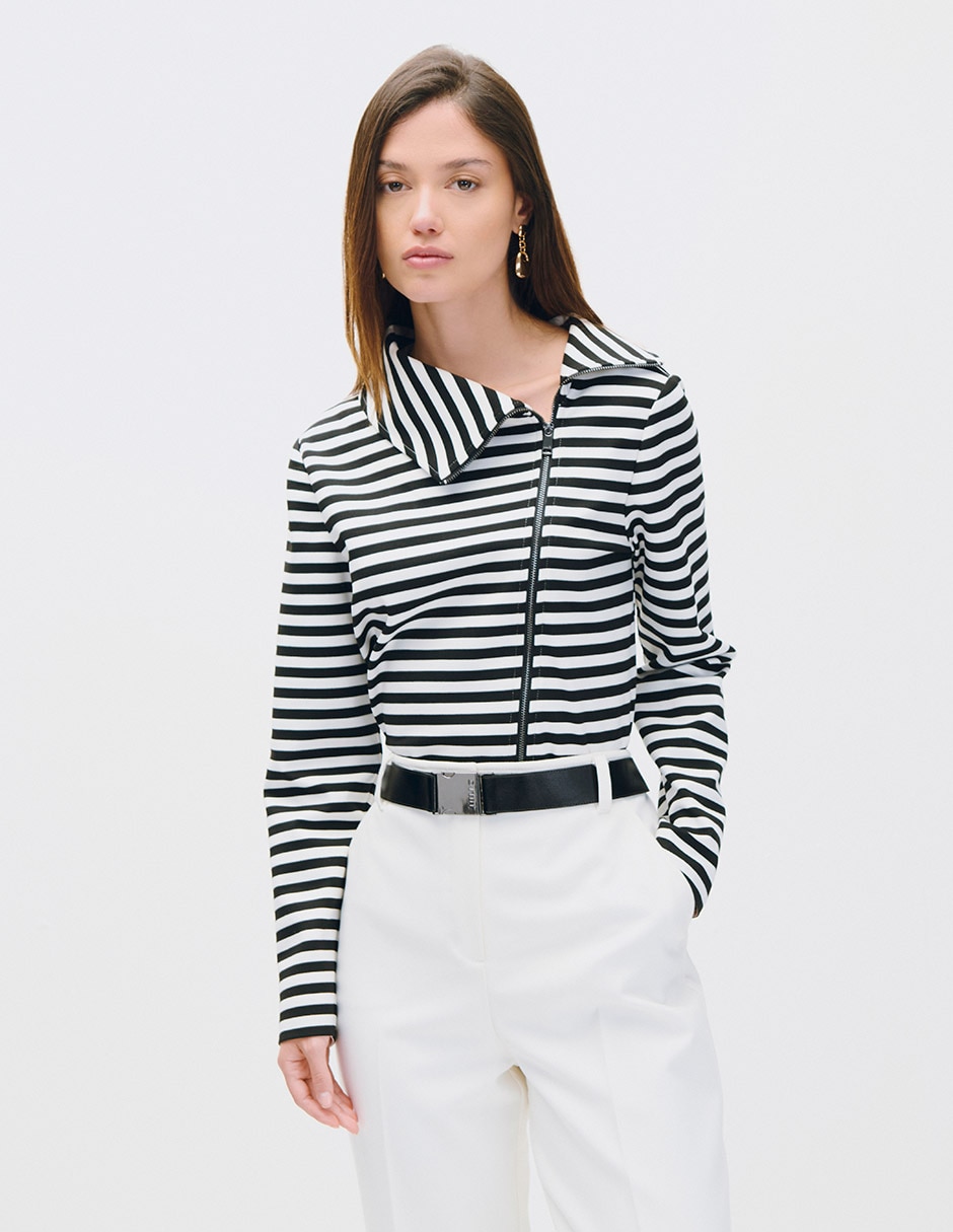 Blusa manga larga para mujer
