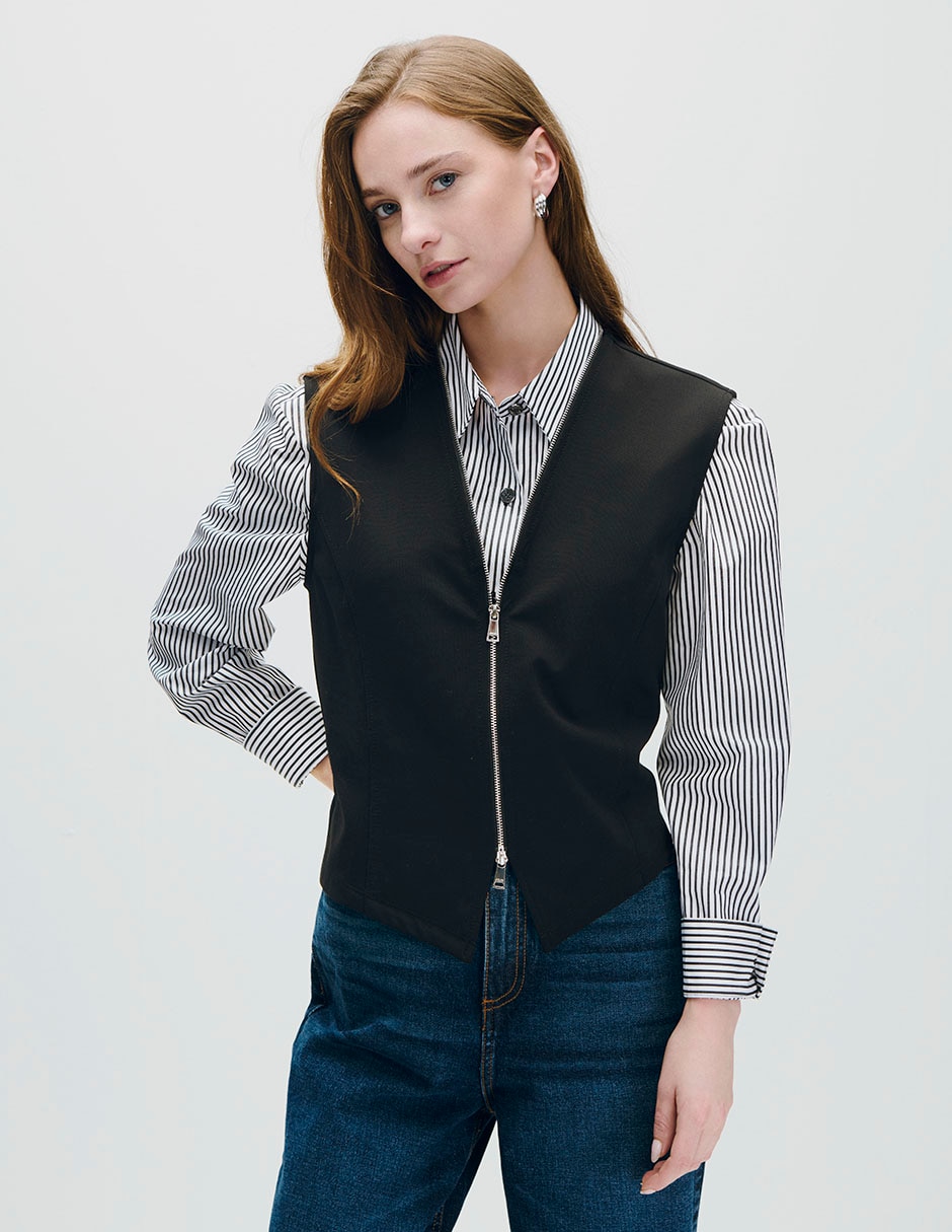 Blusa sin manga para mujer