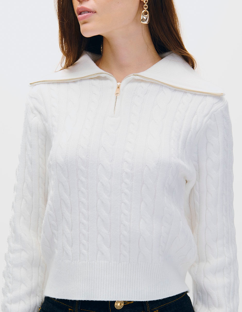 Suéter cuello alto para mujer 4