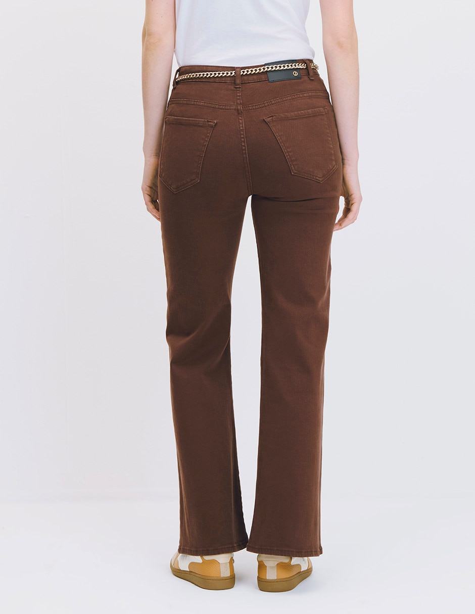 Jeans flare cintura alta C.P. para mujer 3