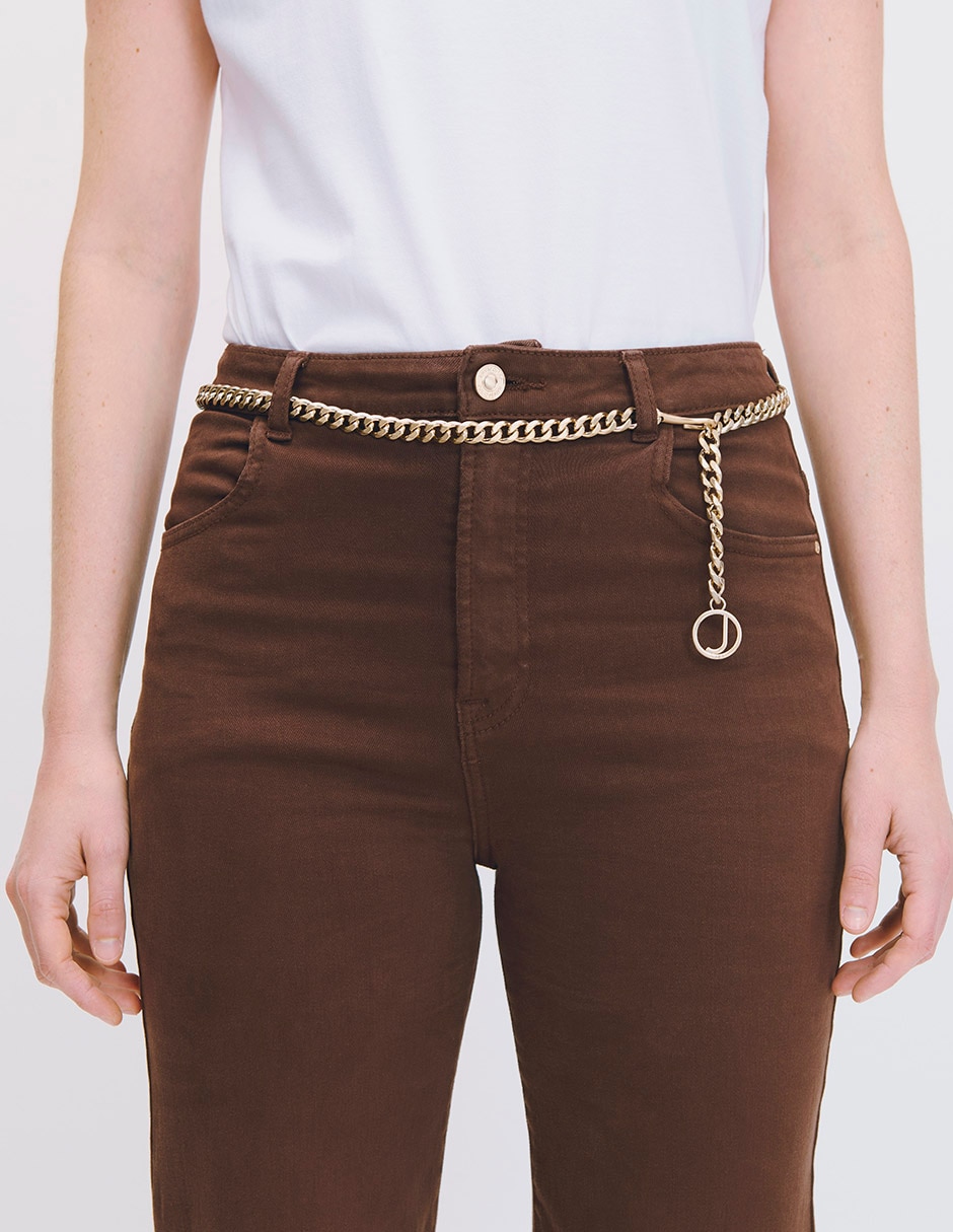 Jeans flare cintura alta C.P. para mujer 2