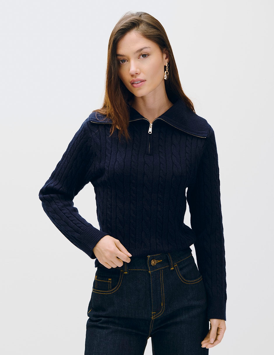 Suéter cuello alto para mujer Suéter cuello alto para mujer