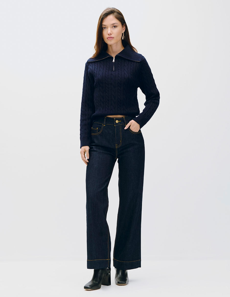 Suéter cuello alto para mujer 2