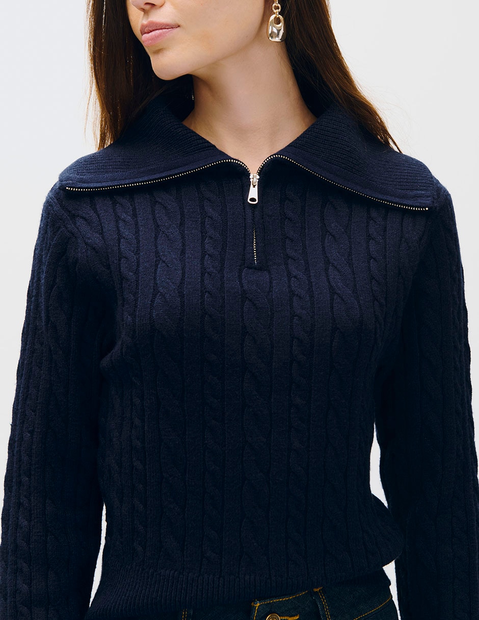 Suéter cuello alto para mujer 4