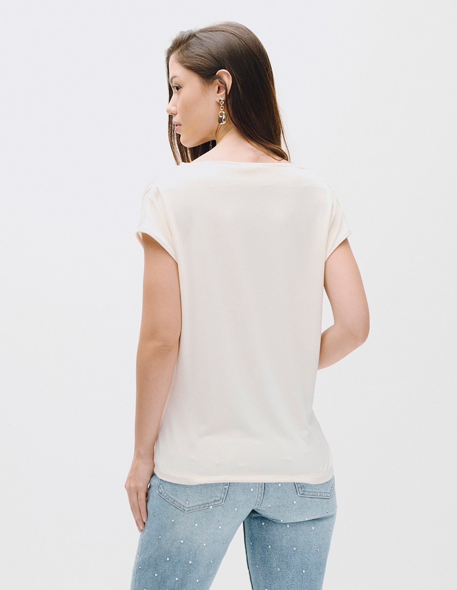Blusa manga corta para mujer 3