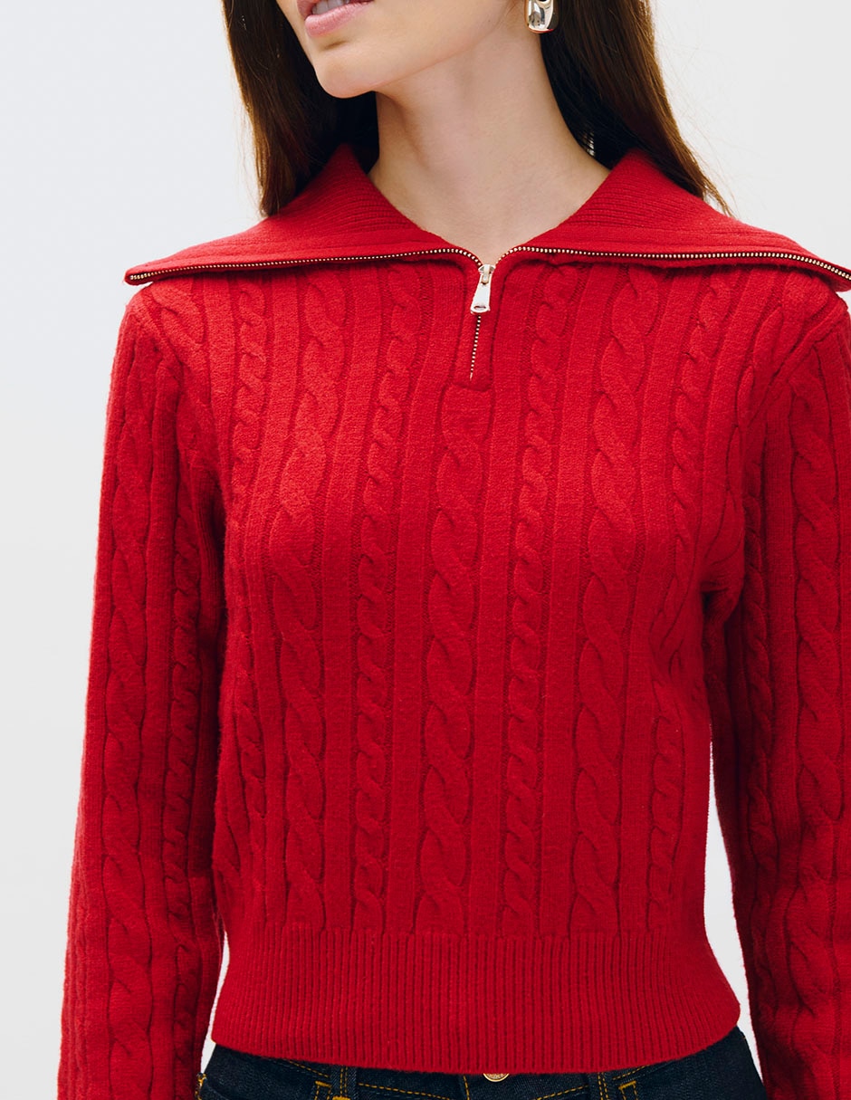 Suéter cuello alto para mujer 4