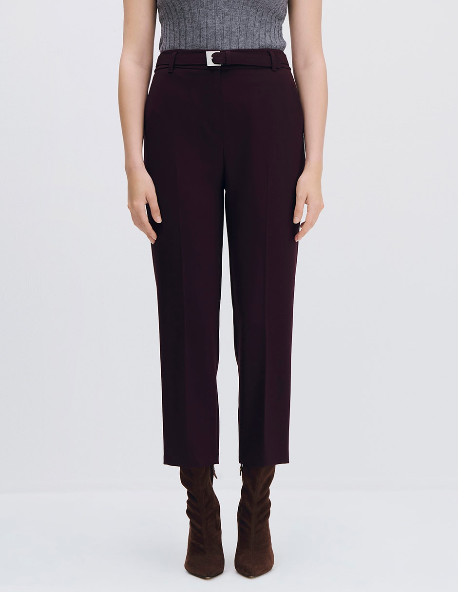 Pantalón esencial moda recto para mujer Pantalón esencial moda recto para mujer