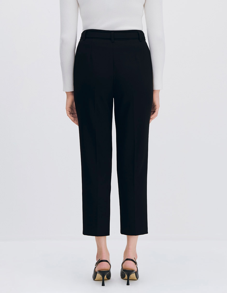 Pantalón esencial moda recto para mujer 3