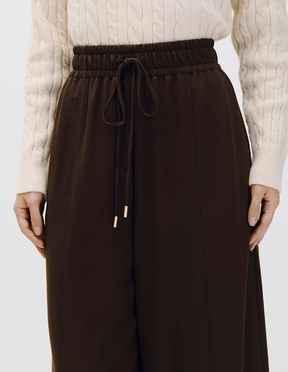Pantalón relaxed Esencial Moda Wide leg para mujer 2