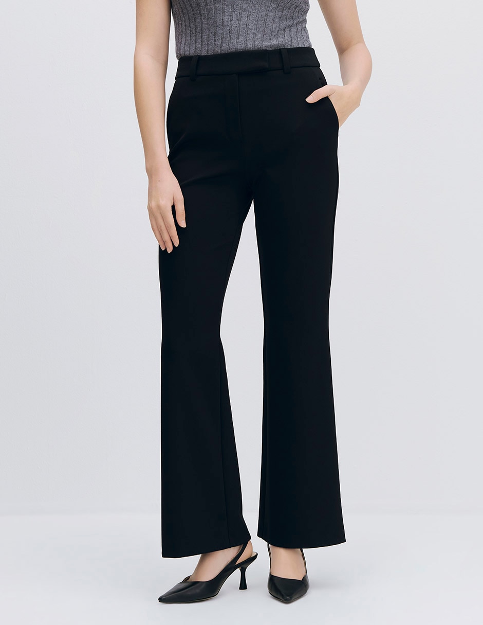 Pantalón esencial moda recto para mujer Pantalón esencial moda recto para mujer