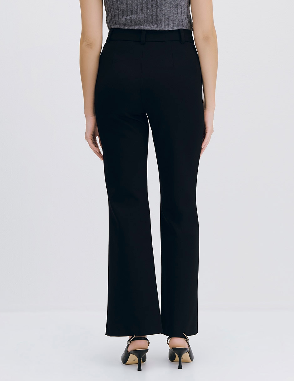 Pantalón esencial moda recto para mujer 3