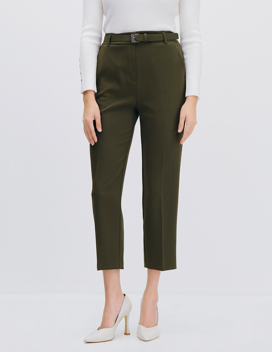 Pantalón esencial moda recto para mujer Pantalón esencial moda recto para mujer