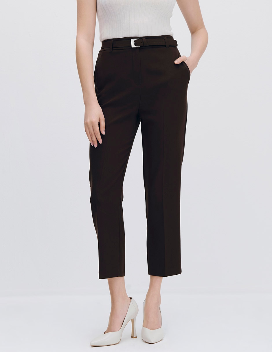 Pantalón esencial moda recto para mujer Pantalón esencial moda recto para mujer
