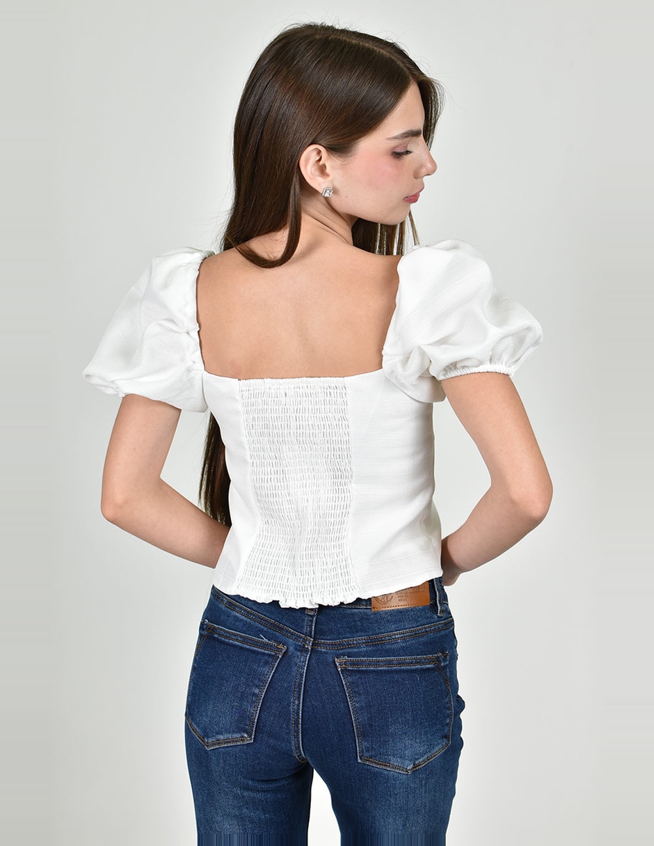Blusa manga corta para mujer 2