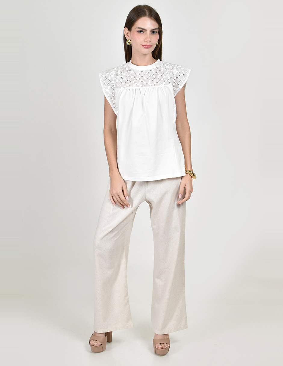 Blusa manga corta para mujer 3