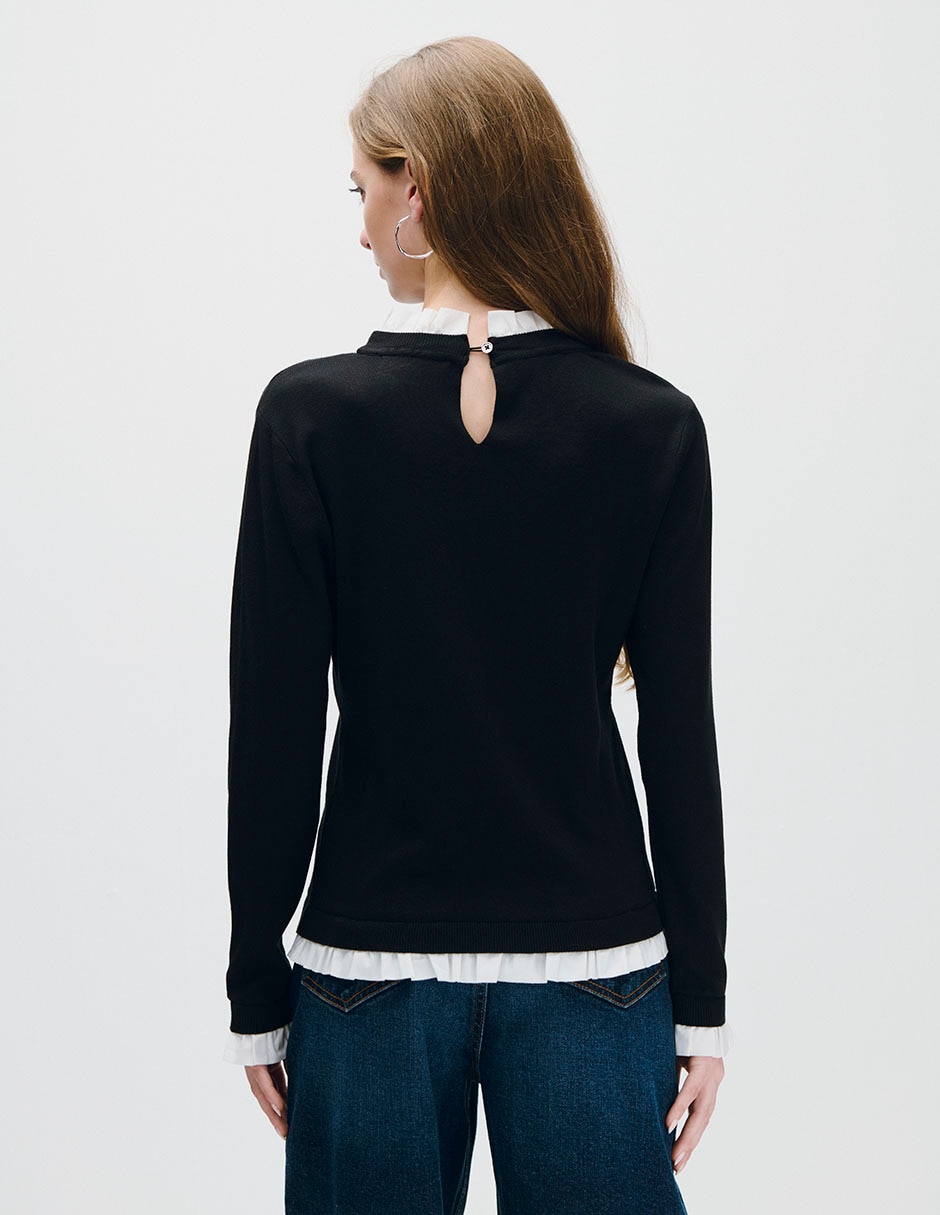 Suéter cuello redondo para mujer 3