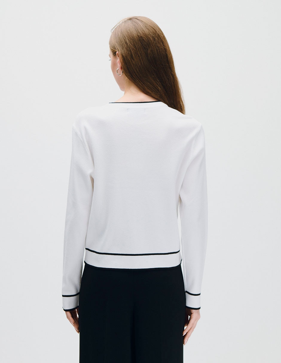 Suéter cuello redondo para mujer 3