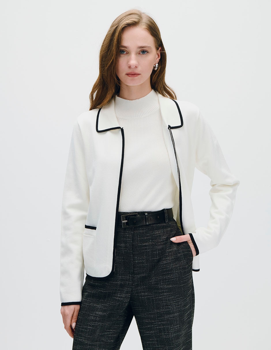 Suéter cuello camisero para mujer Suéter cuello camisero para mujer