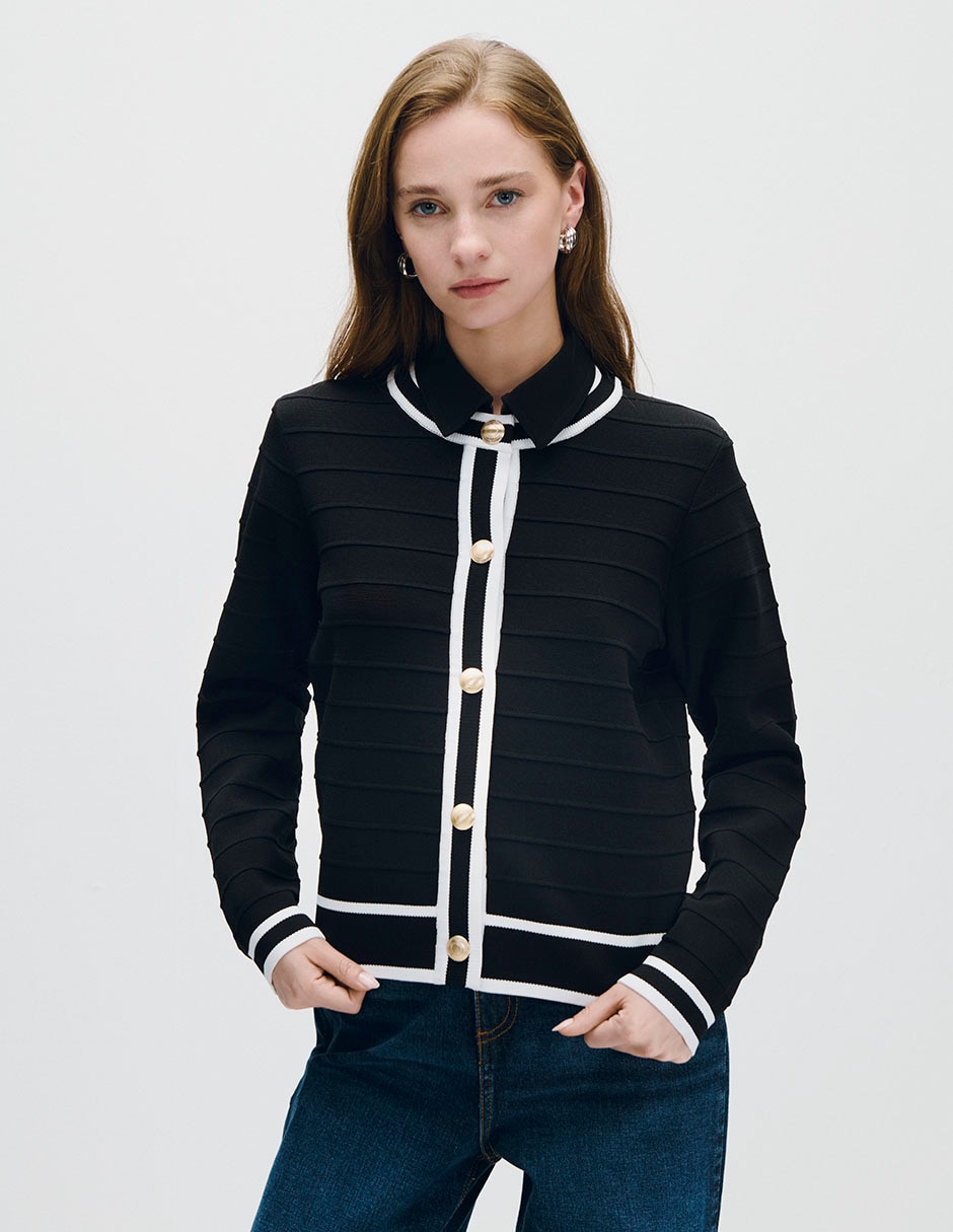 Suéter cuello redondo para mujer