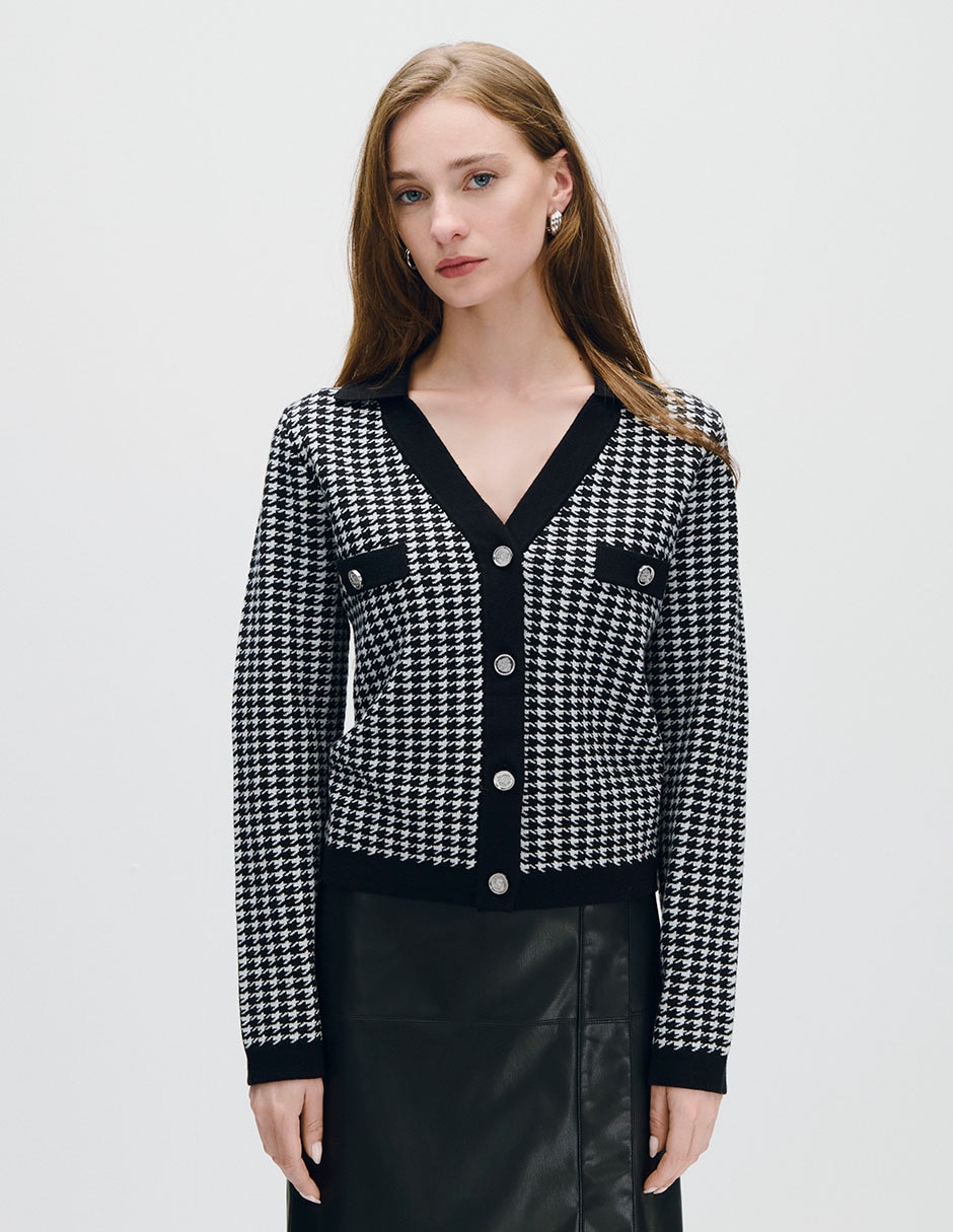 Suéter cuello camisero para mujer Suéter cuello camisero para mujer