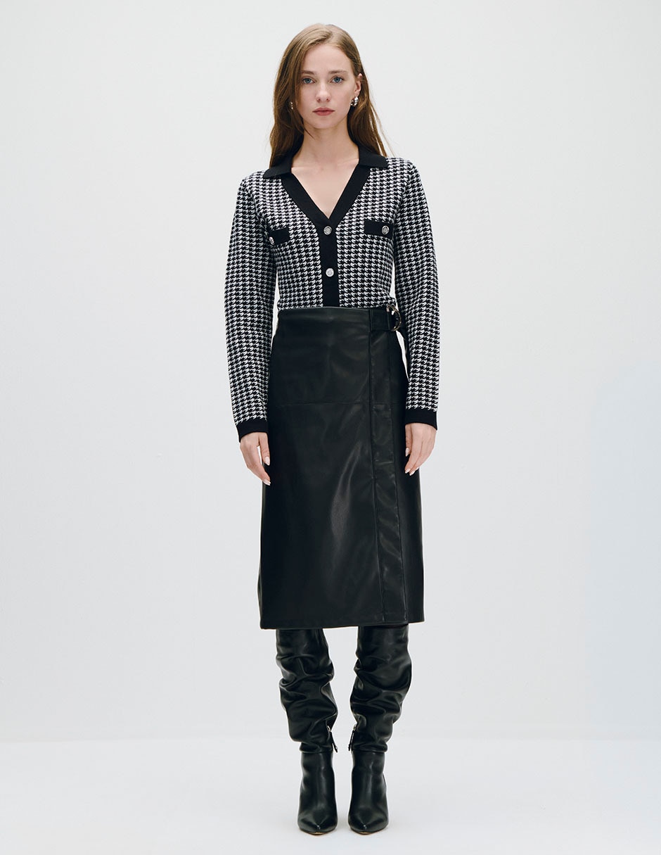 Suéter cuello camisero para mujer 2