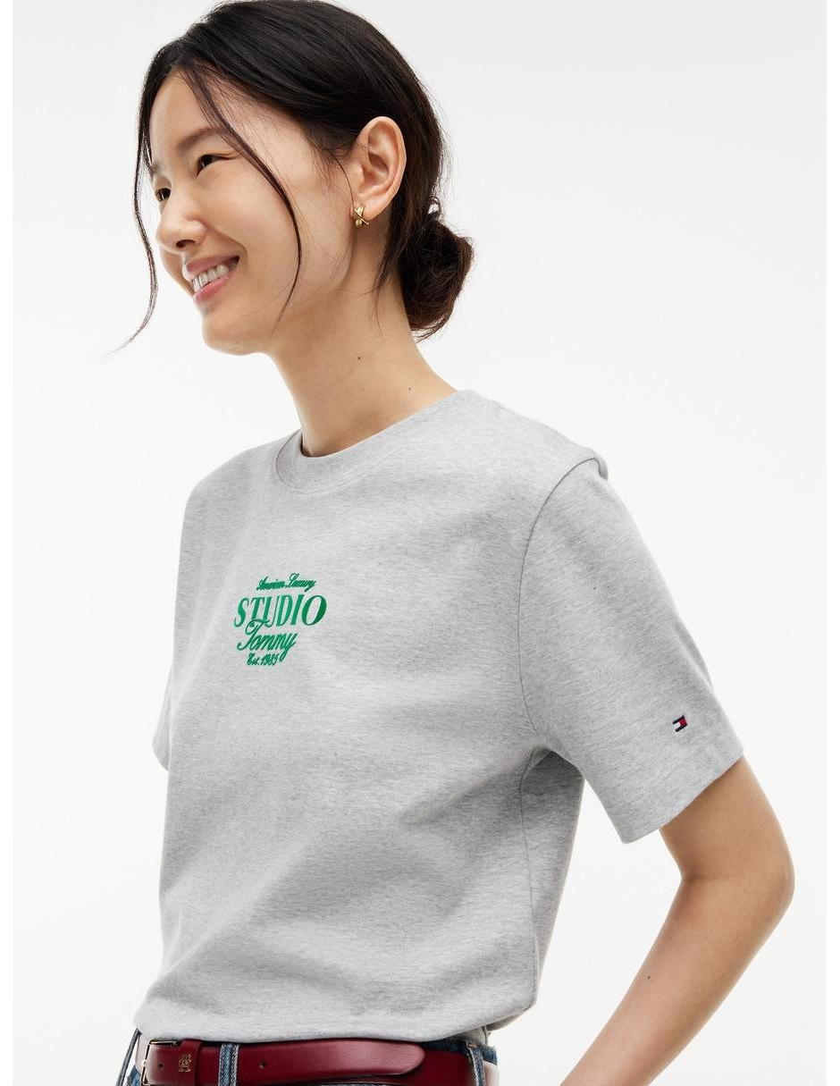 Playera manga corta cuello redondo mujer 3