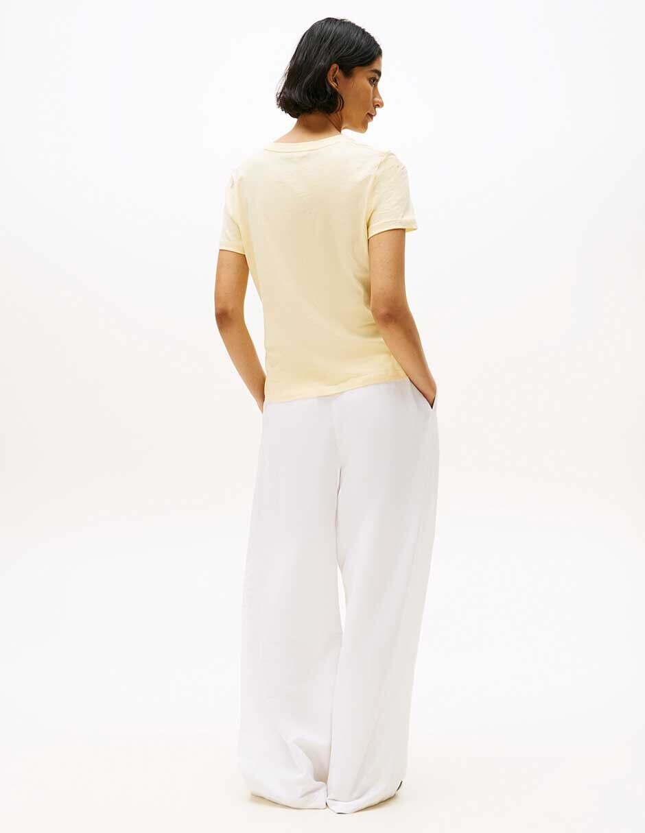 Playera manga corta cuello redondo mujer 4