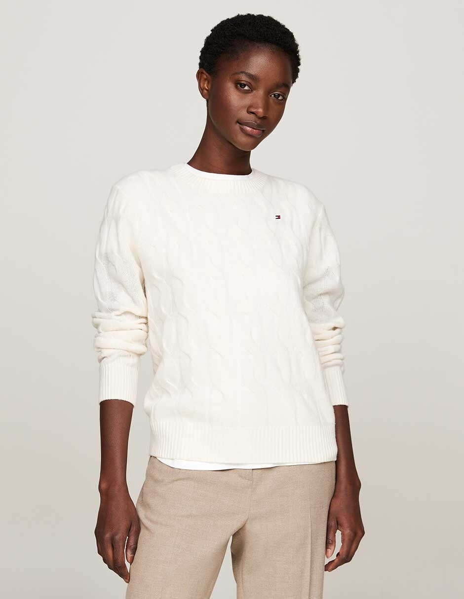 Suéter cuello redondo para mujer Suéter cuello redondo para mujer