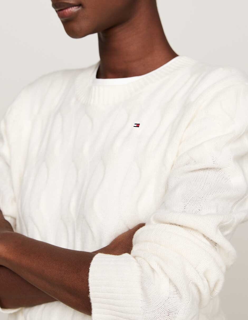 Suéter cuello redondo para mujer 4