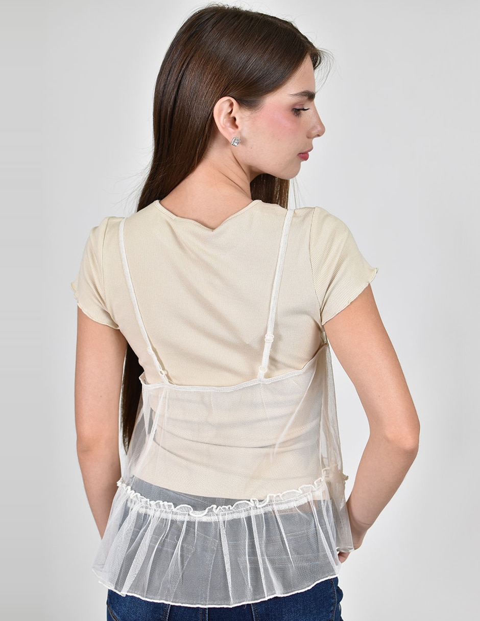 Blusa manga corta para mujer 2