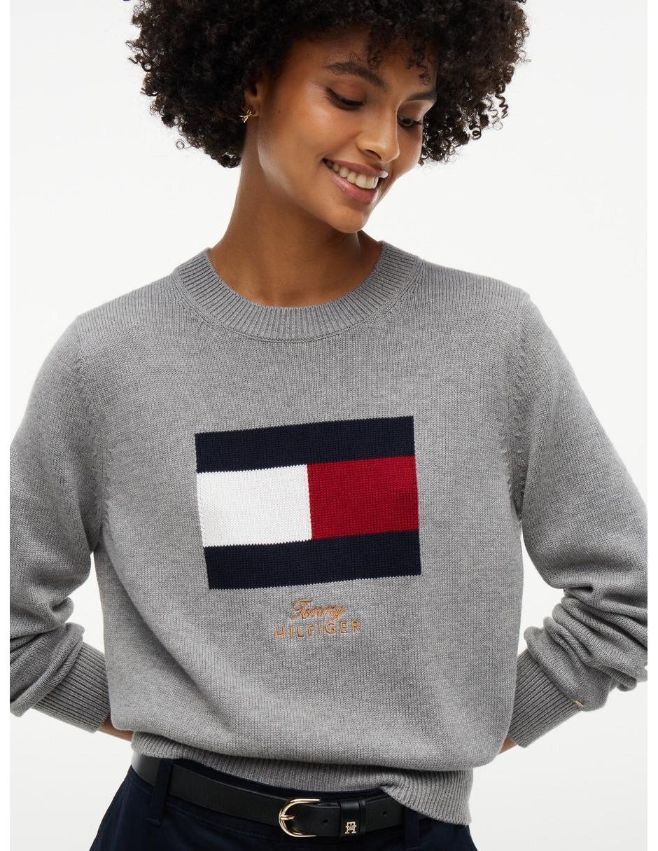 Suéter cuello redondo para mujer 4