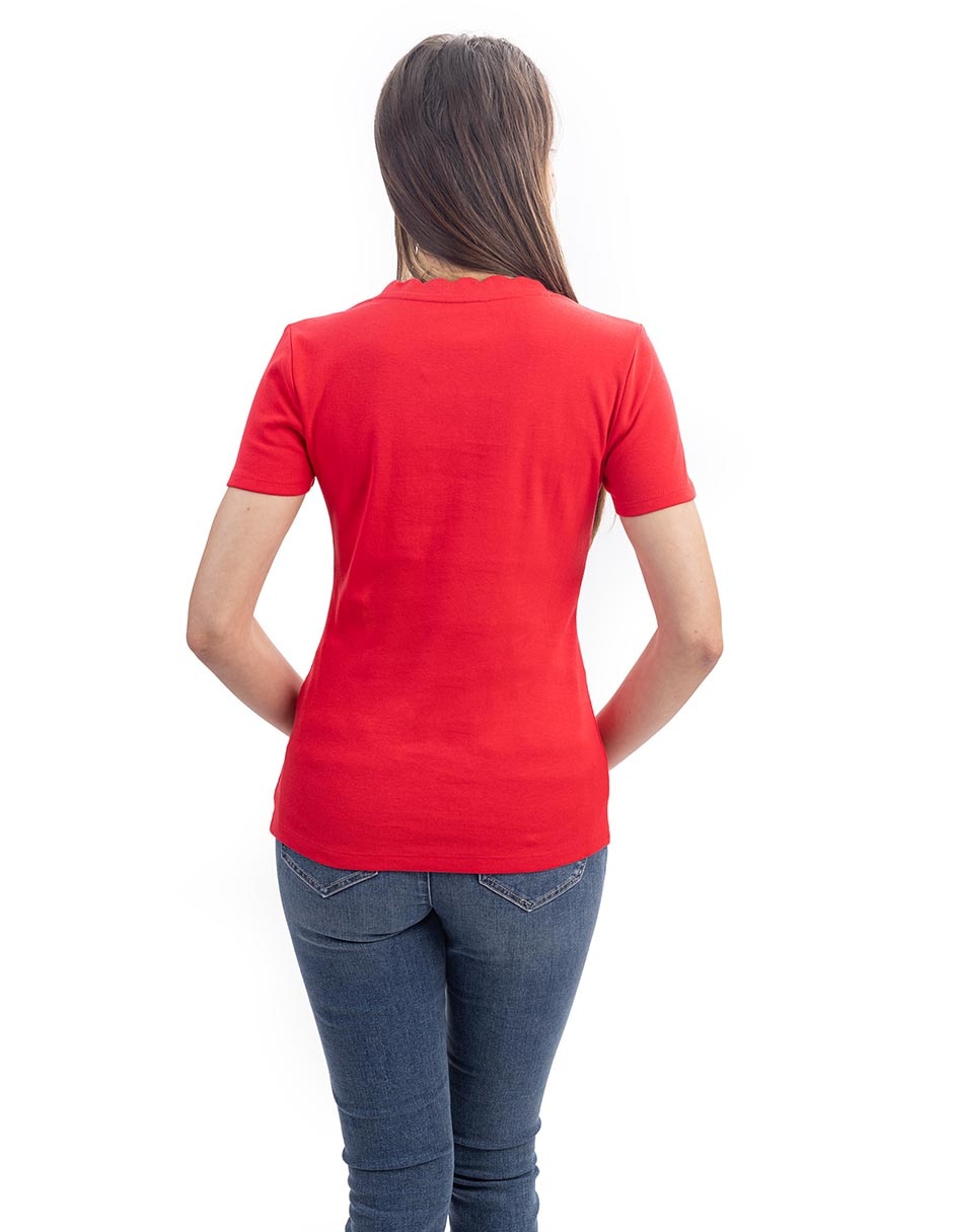 manga Corta cuello Redondo para mujer 4