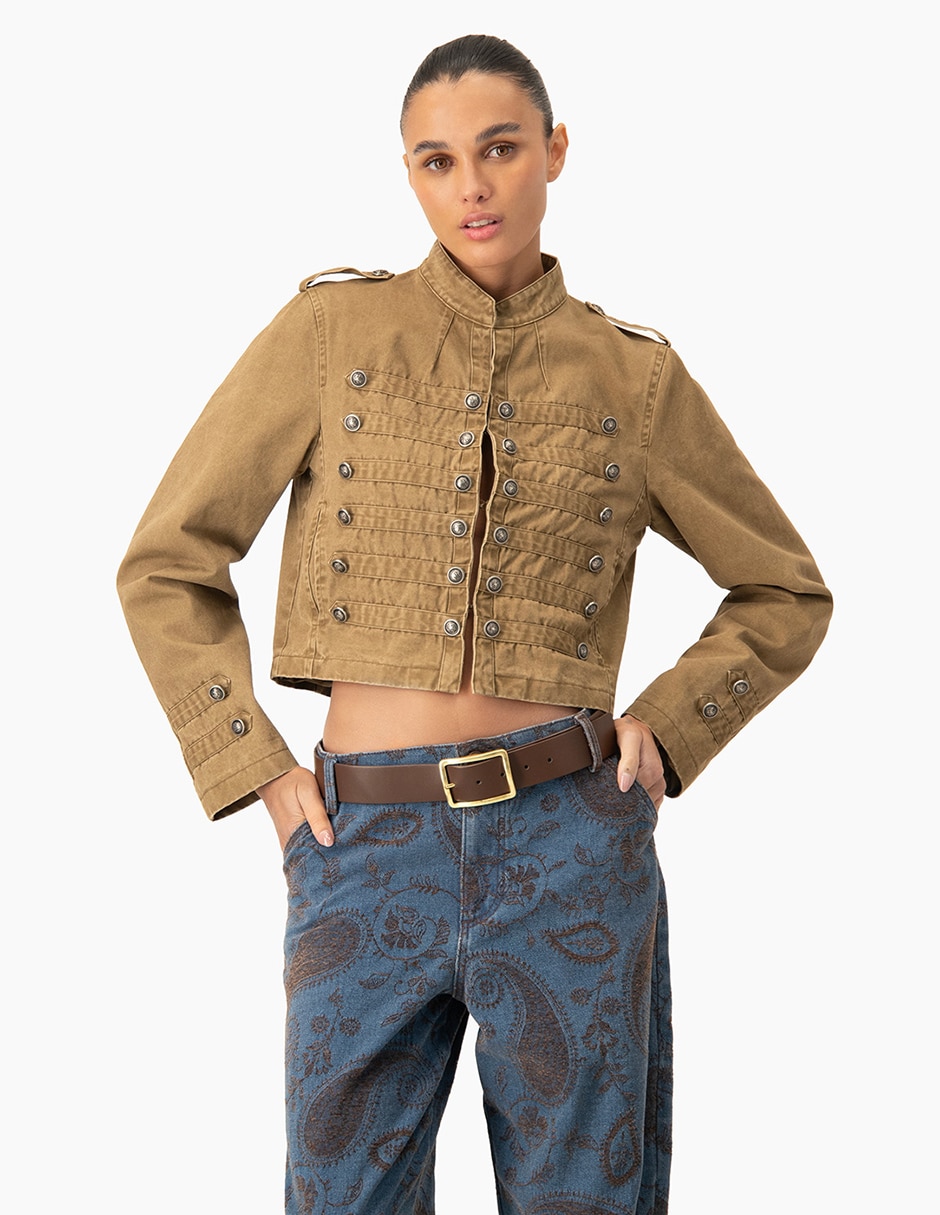 Chamarra casual de algodón para mujer Chamarra casual de algodón para mujer