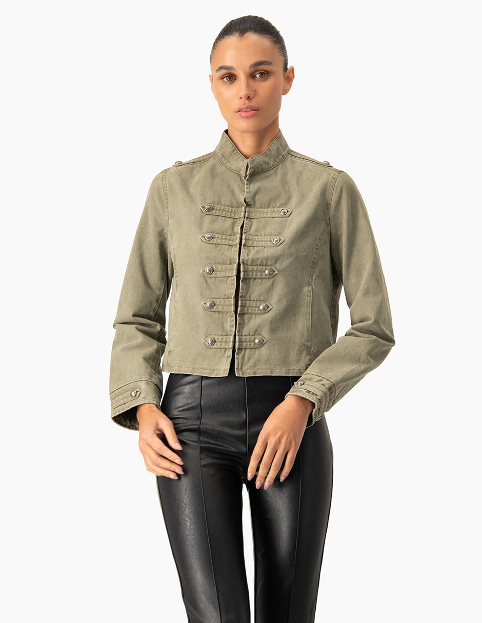 Chamarra casual de algodón para mujer Chamarra casual de algodón para mujer