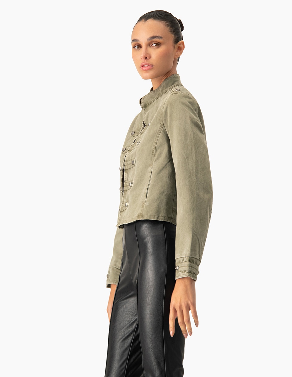 Chamarra casual de algodón para mujer 3