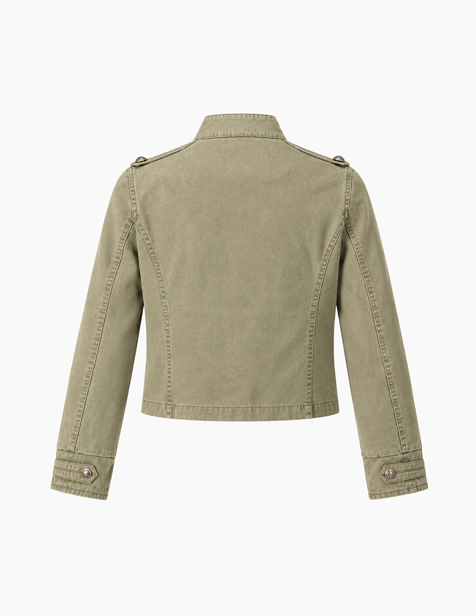 Chamarra casual de algodón para mujer 7