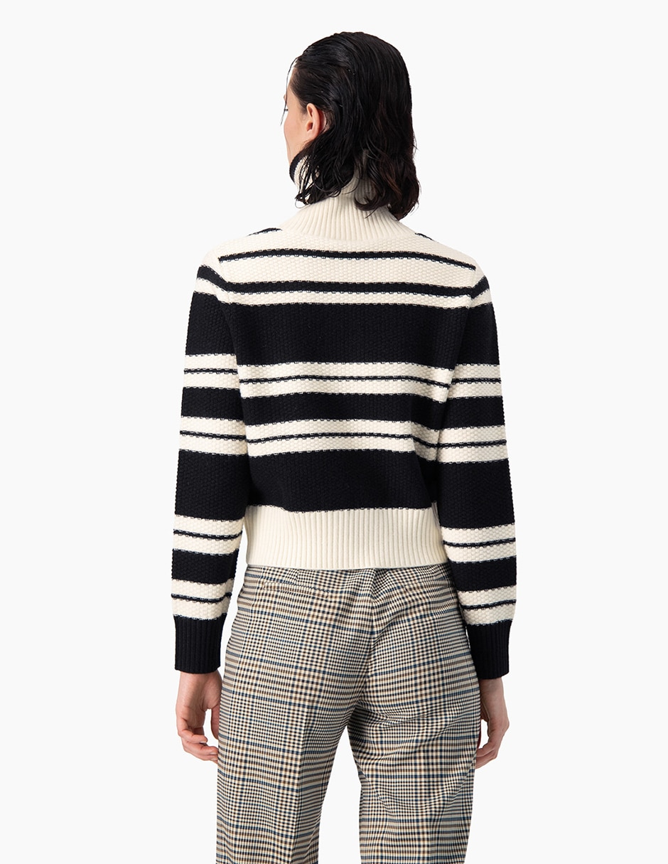 Suéter cuello camisero para mujer 2