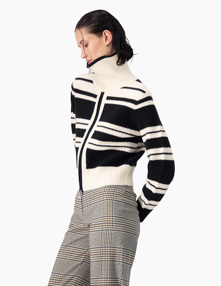 Suéter cuello camisero para mujer 3