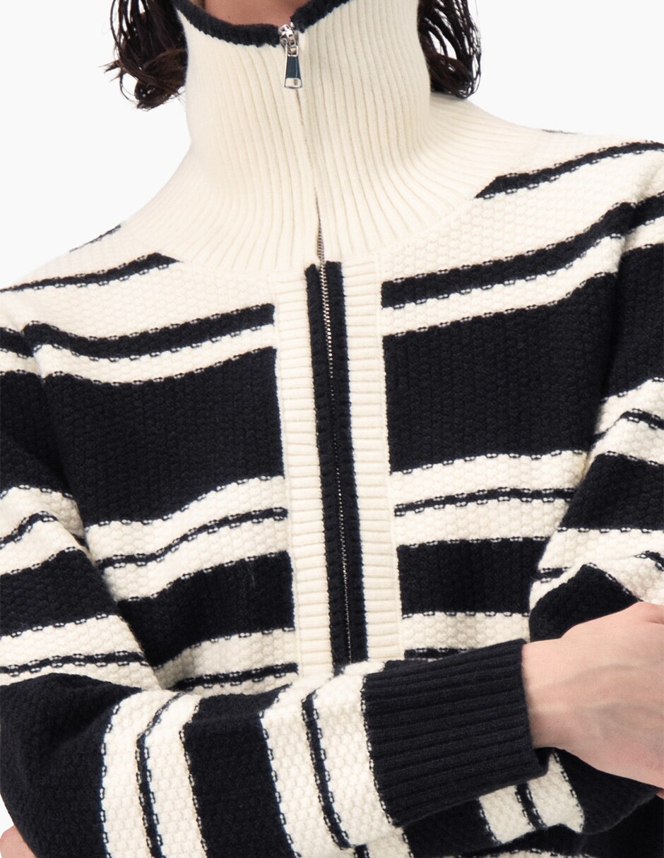 Suéter cuello camisero para mujer 5