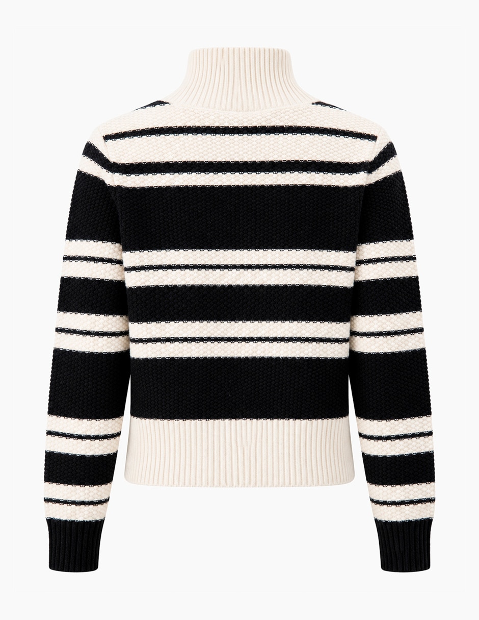Suéter cuello camisero para mujer 7