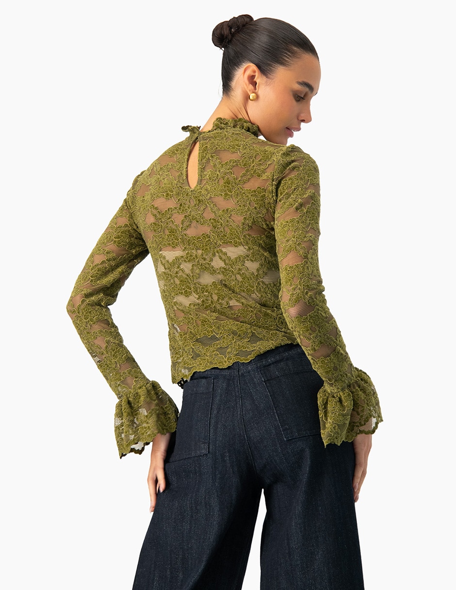 Blusa manga larga para mujer 2