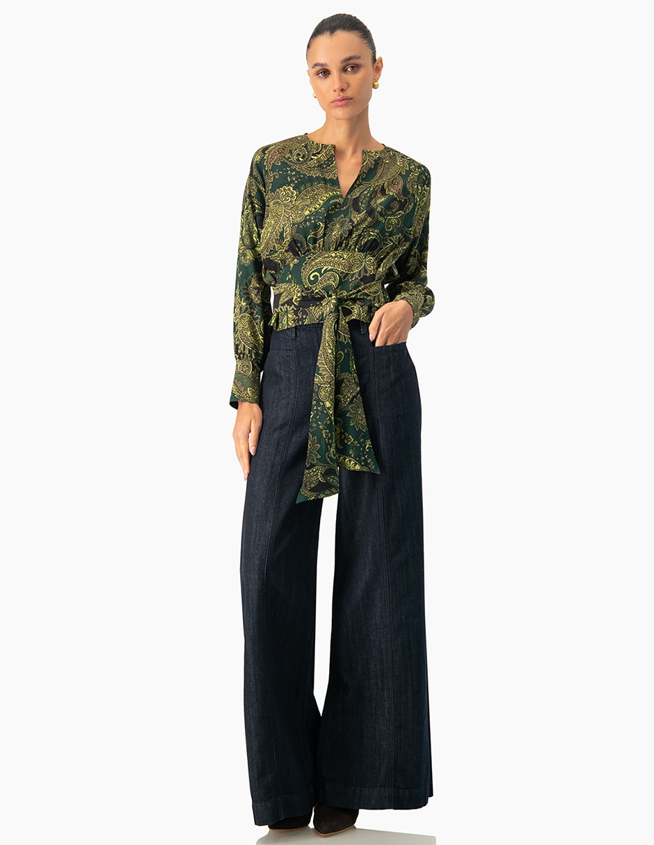 Blusa manga larga para mujer 4