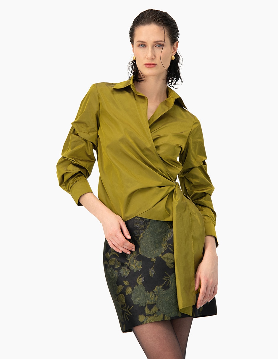 Blusa manga larga para mujer