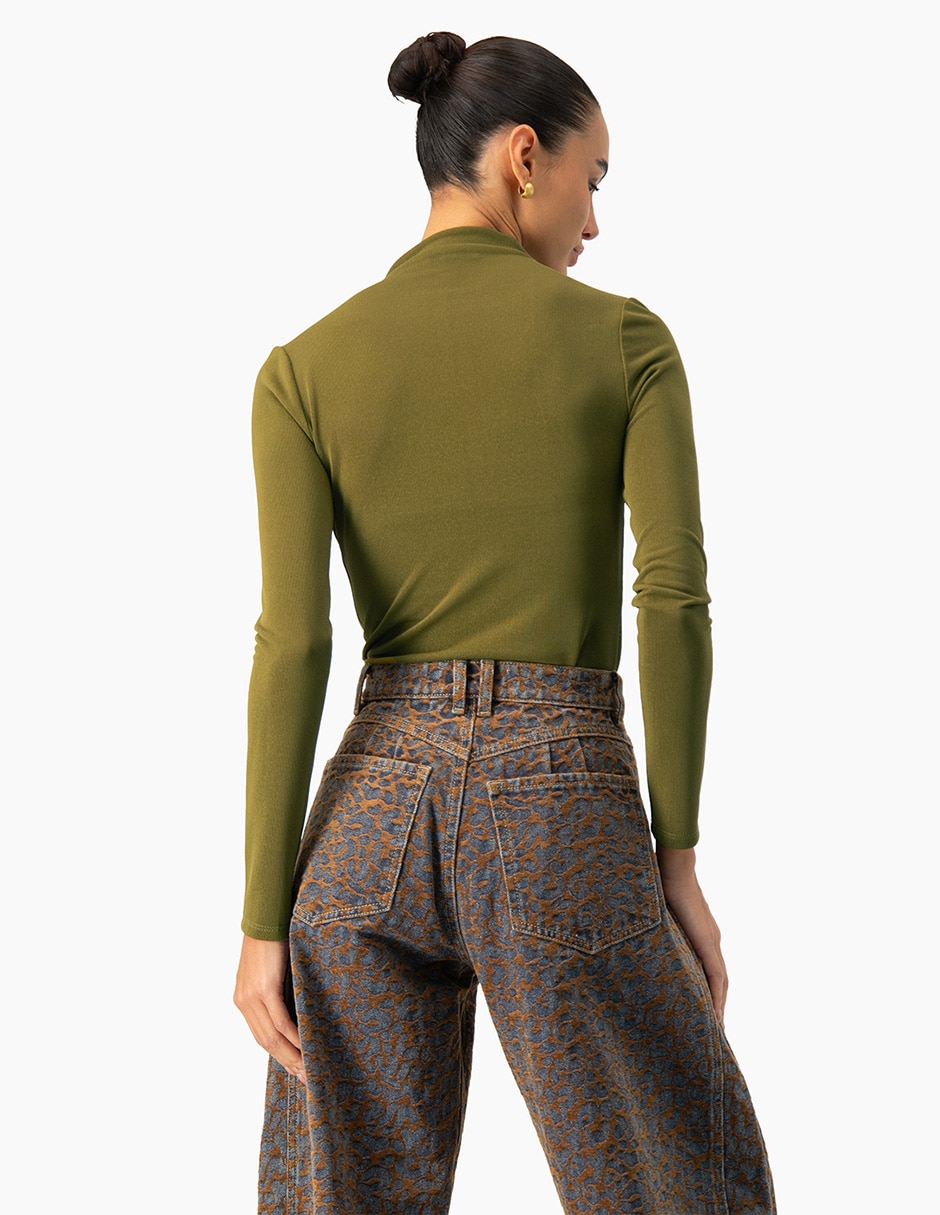 Body con cuello para mujer 2
