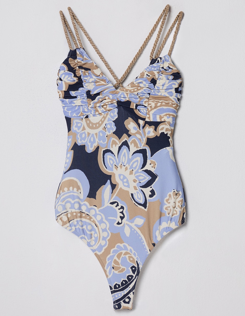 Body cuello con escote para mujer