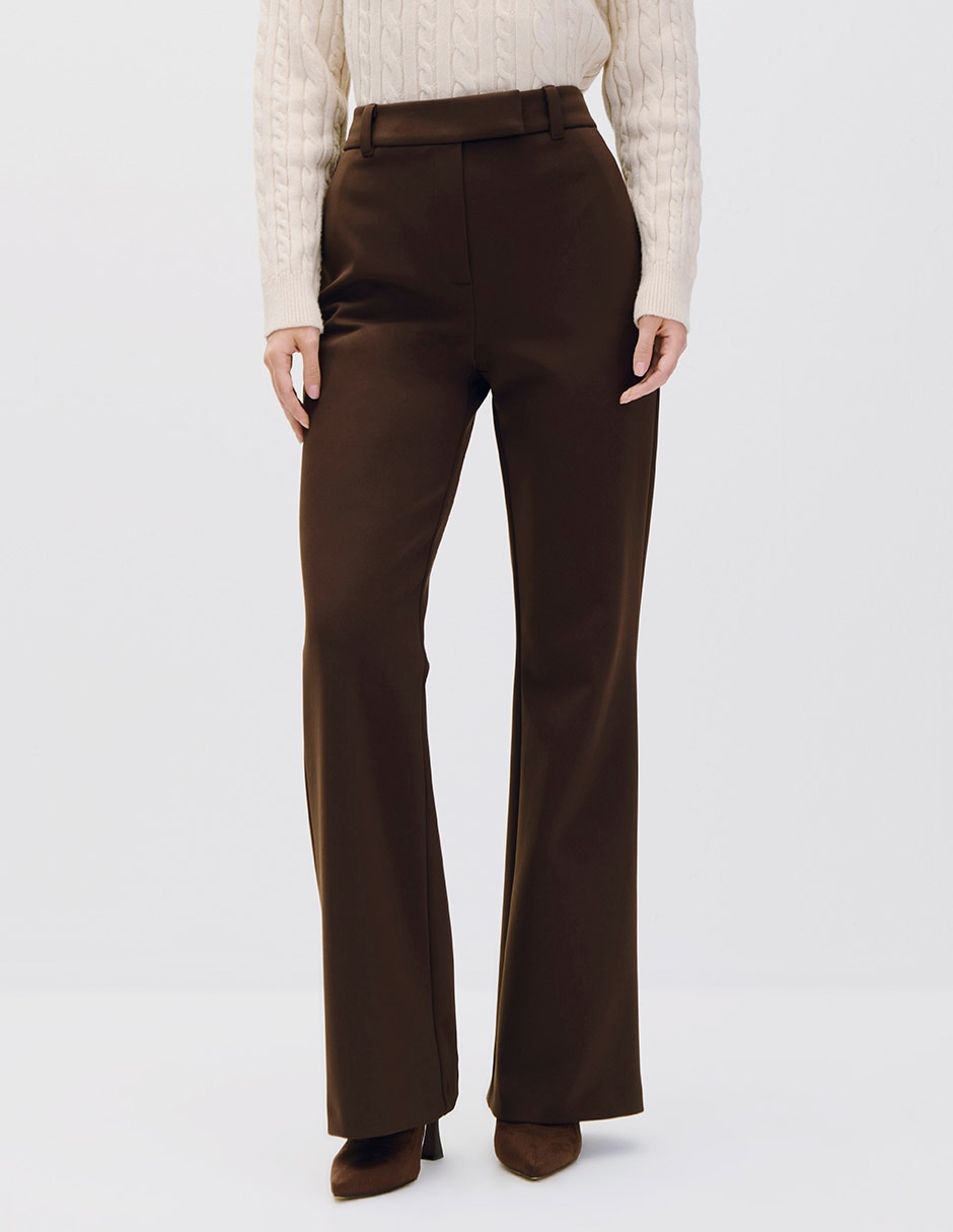 Pantalón acampanado para mujer