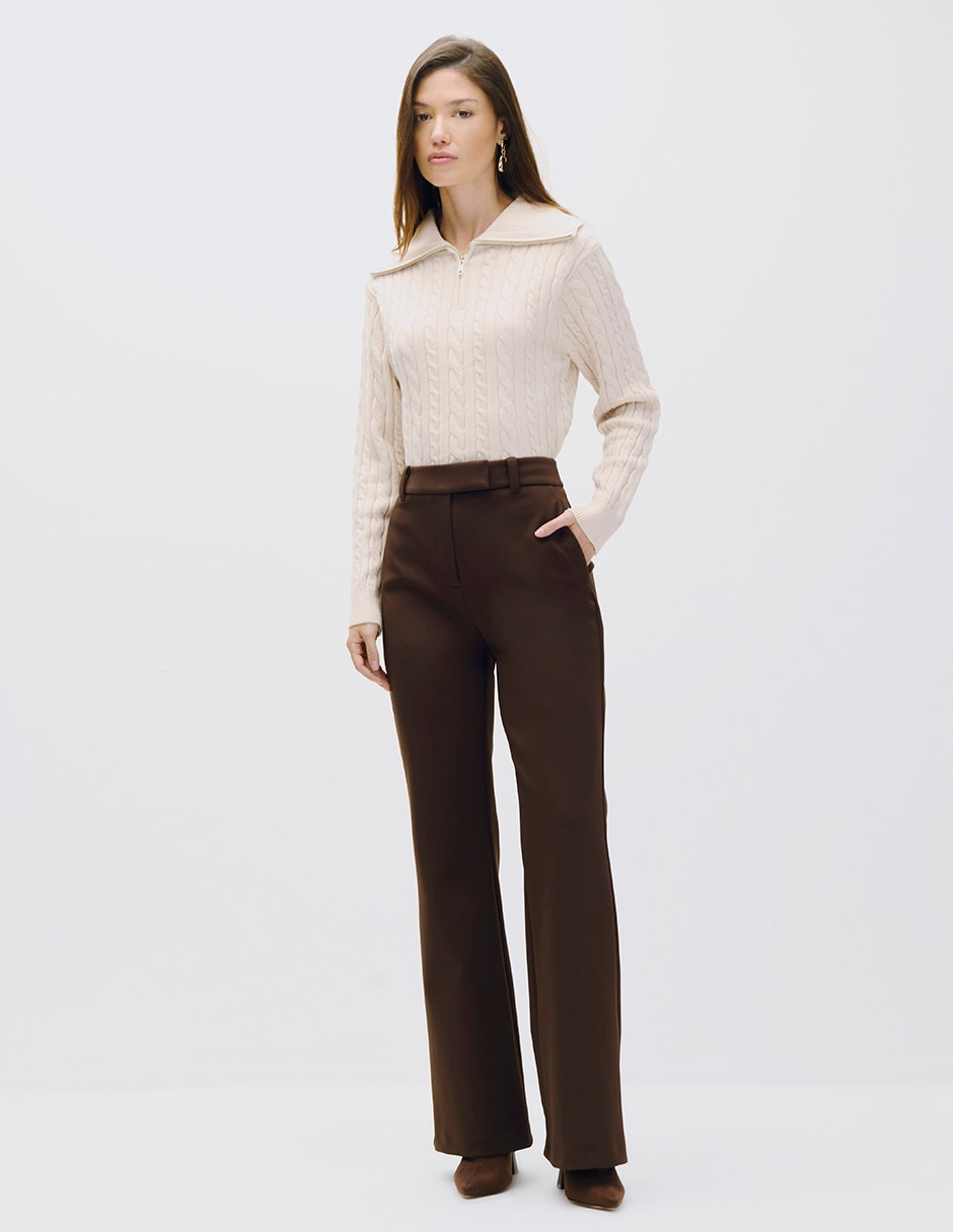 Pantalón acampanado para mujer 2