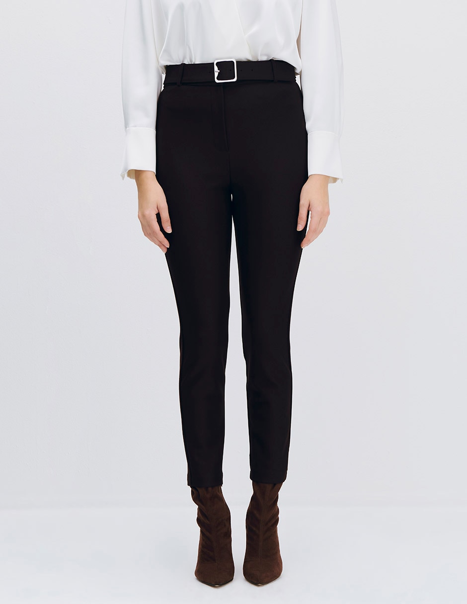 Legging cintura alta con cierre para mujer Legging cintura alta con cierre para mujer